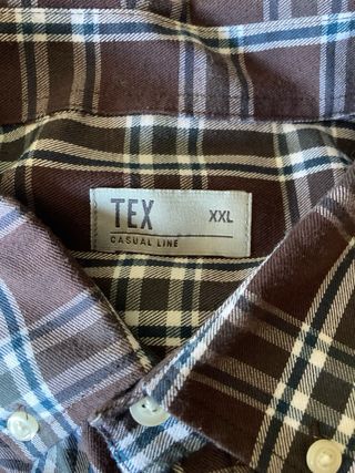 Camisa de cuadros marrón