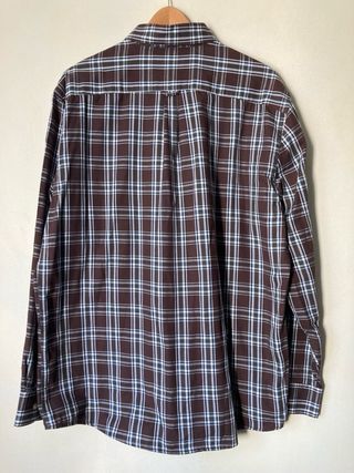 Camisa de cuadros marrón