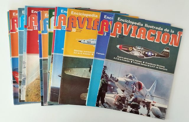 Lote de 19 fascículos ENCICLOPEDIA DE LA AVIACIÓN