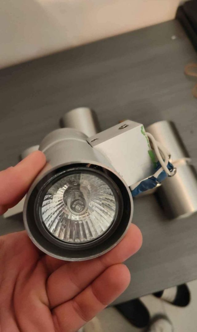 4 Applique in acciaio inox per interni