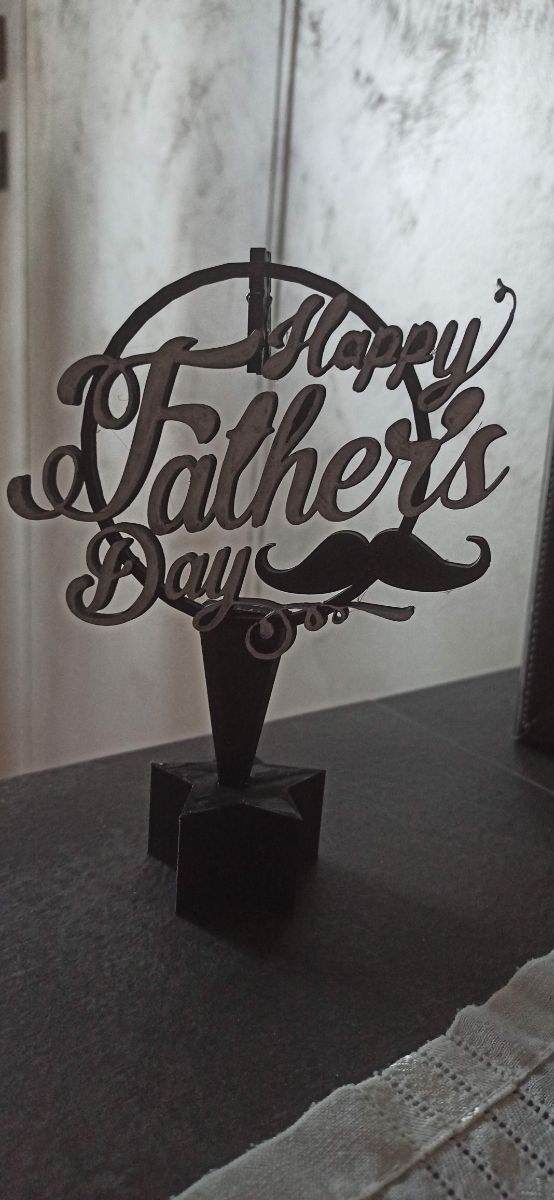 Cake Topper, porta foto festa del papà 