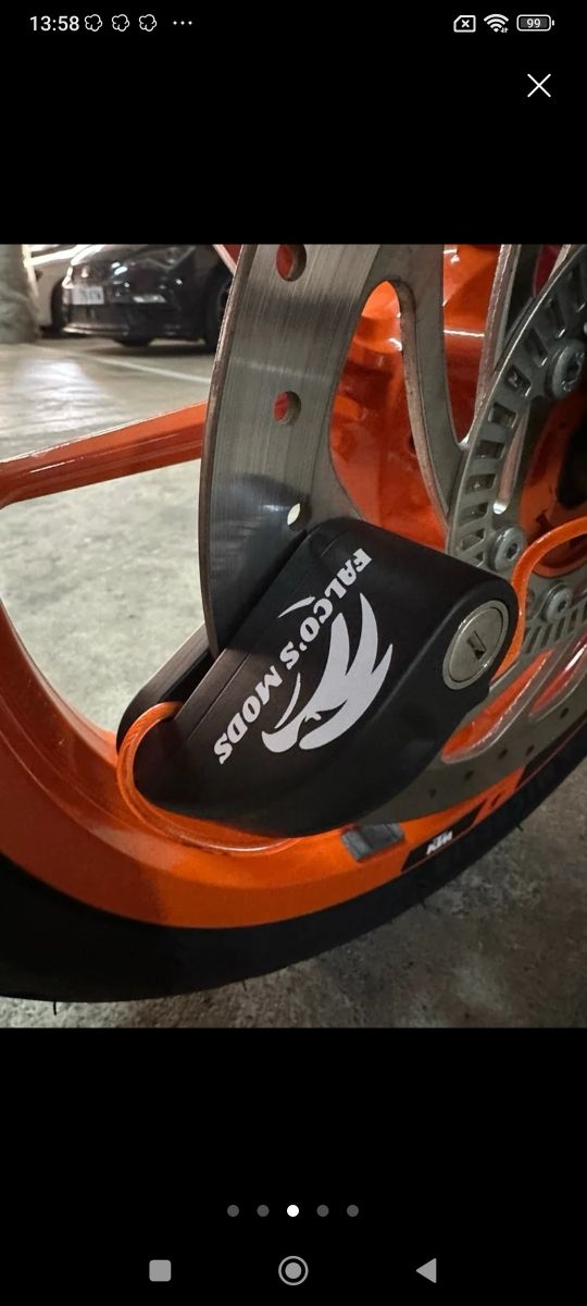 Candado Alarma Moto Con Cable Recordatorio 
