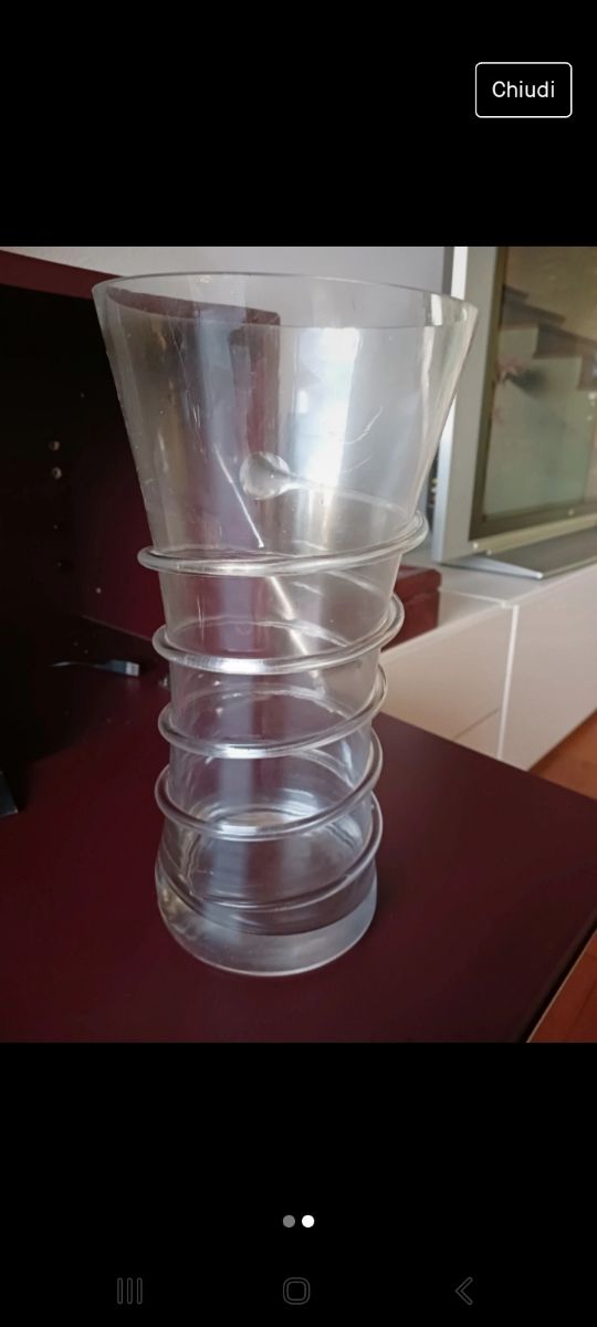 Vaso da fiori in vetro