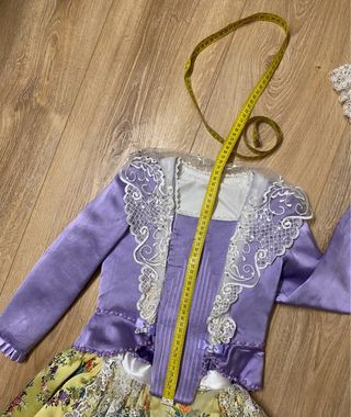 corpiño fallera lila niña 5 a 7 años