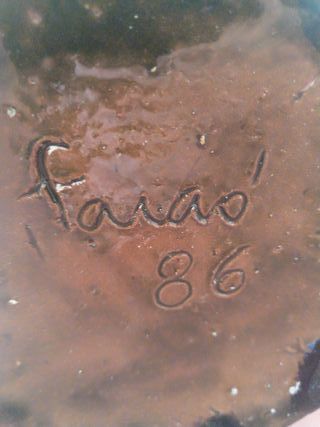 Jarrón de cerámica artesanal