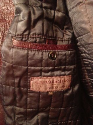 Chaqueta- cazadora piel 100% Caramelo 