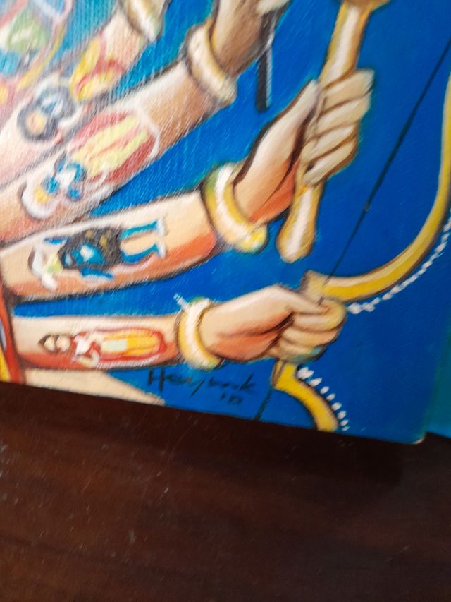 acuarela del cuadro de jimi hendrix