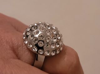 Anillo swatch con swarovski 