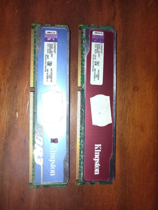 Memoria pc 8gb 2 modulos