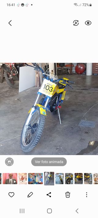Moto de trial clasica