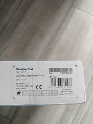 Router Livebox fibra Sagecom
