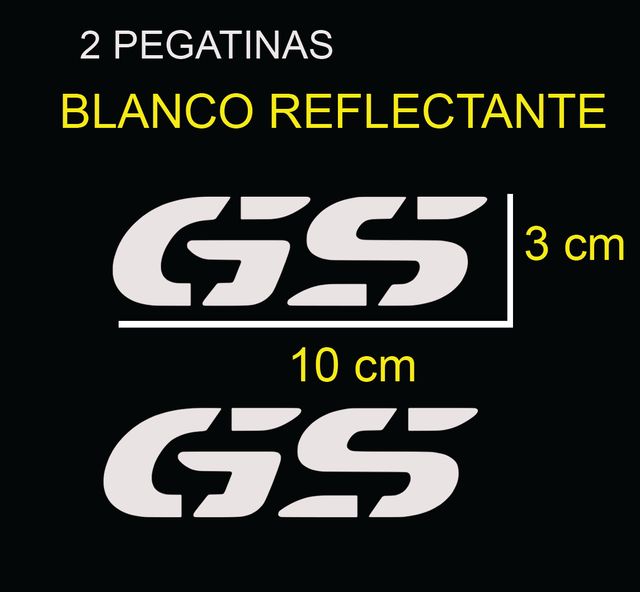 2 Pegatinas GS REFLECTANTES