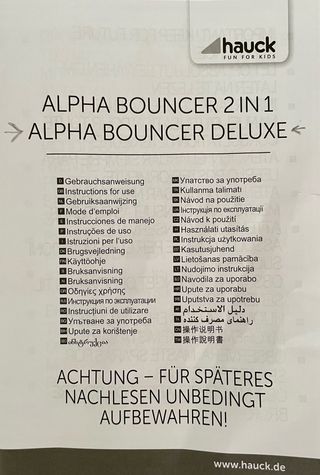 Alpha Bouncer Deluxe Hamaca (para trona Hauck)