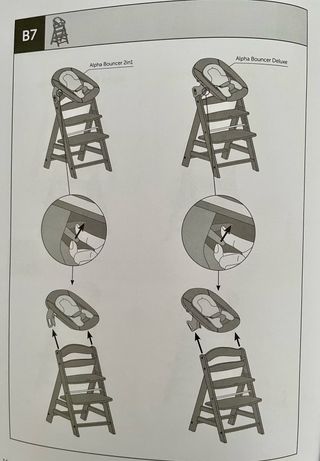 Alpha Bouncer Deluxe Hamaca (para trona Hauck)