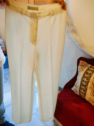 Pantalón blanco mujer