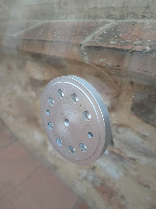 Mesa palets con cristal