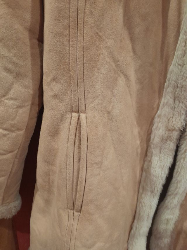 Abrigo de ante forrado El Corte Inglés