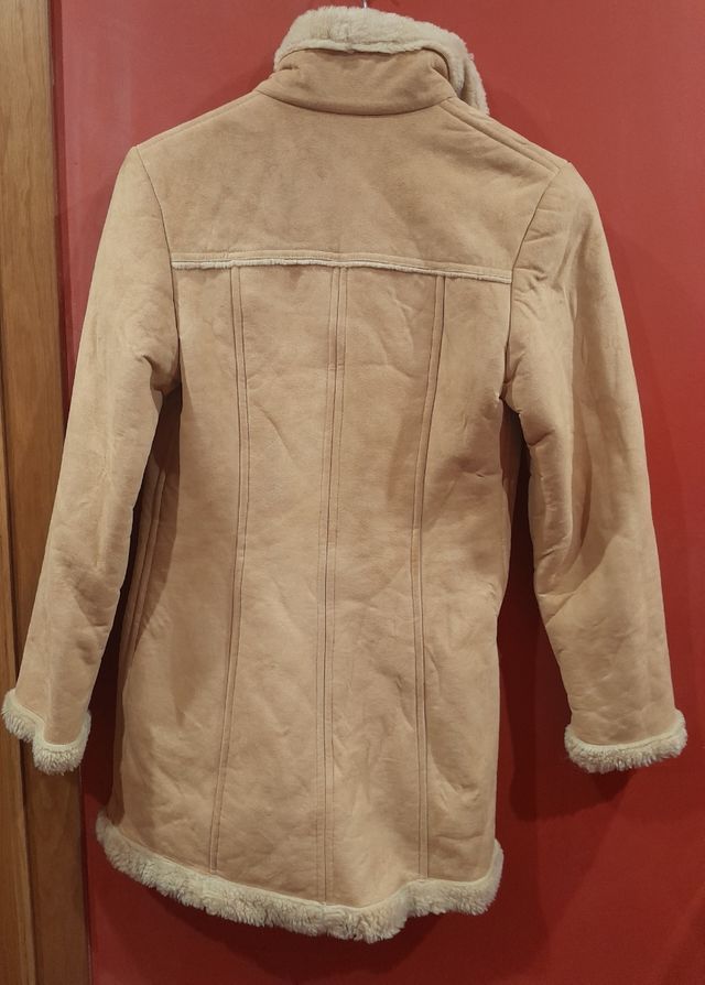 Abrigo de ante forrado El Corte Inglés