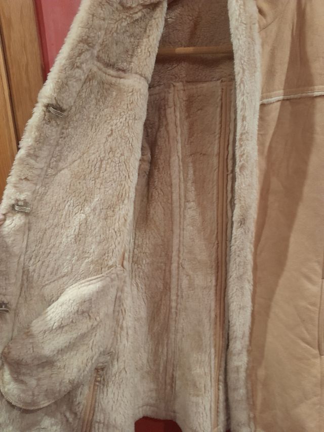 Abrigo de ante forrado El Corte Inglés