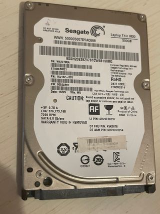 HDD Seagate 500 GB SATA III 6 Gb/s