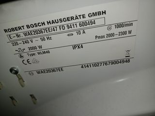 Cuadro mando lavadora Bosh WAE20367EE/47