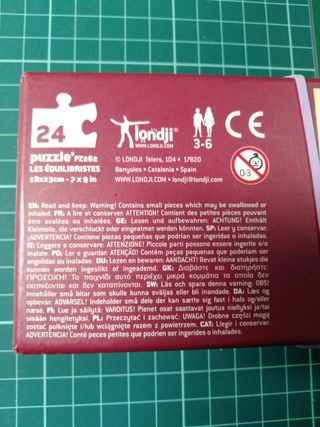 Londji Puzzle infantil circo Les Équilibristes