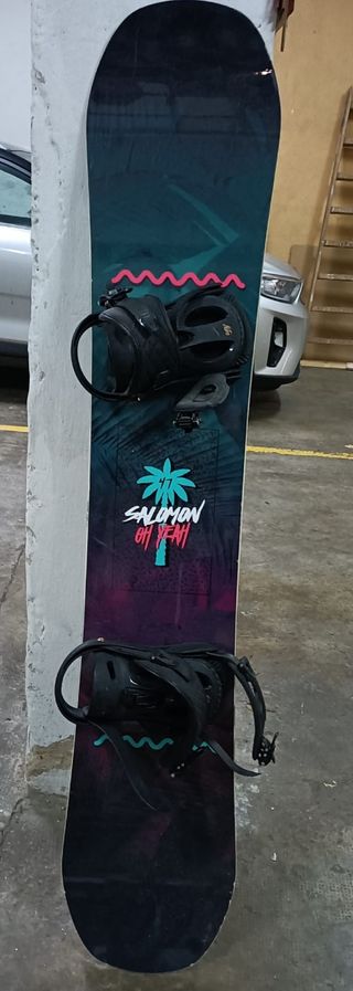 Tabla snowboard + fijaciones