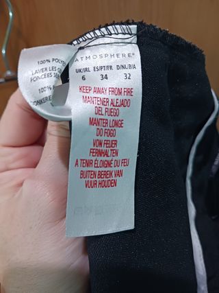 Pantalones mujer de vestir en negro 2 unidades