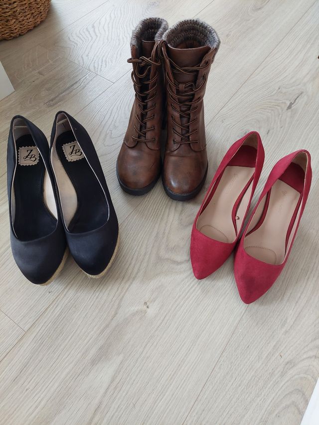 Lote zapatos (Paez, Zara, Stradivarius)
