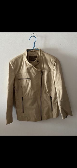 Chaqueta cuero Zara