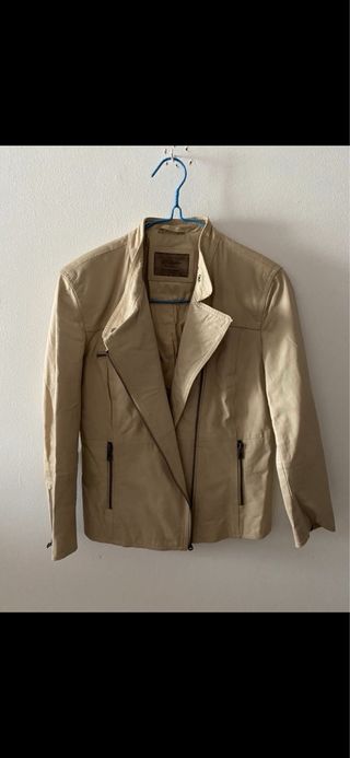 Chaqueta cuero Zara