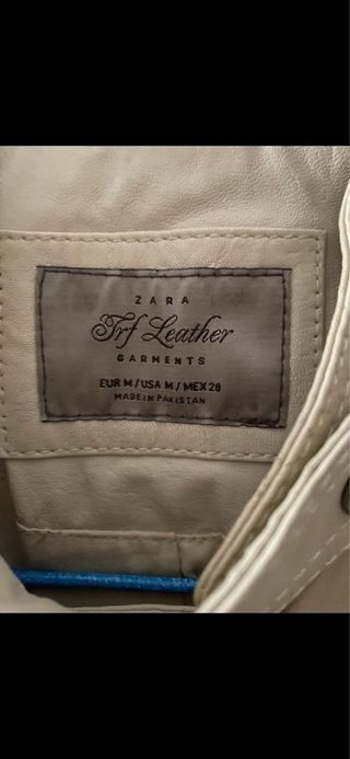 Chaqueta cuero Zara
