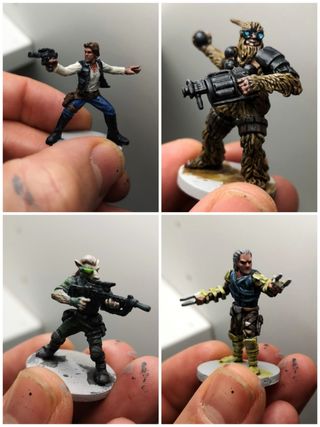 Star wars pintado miniaturas