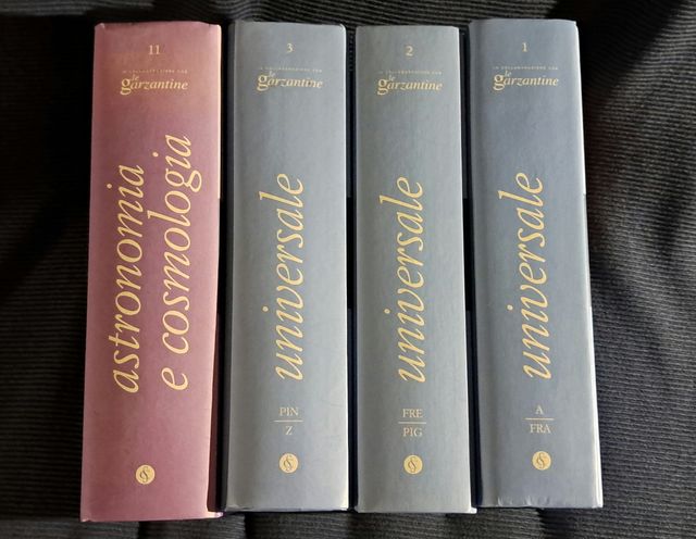 Le Garzantine - dizionari enciclopedie 4 volumi