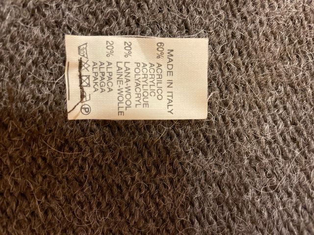 Maglione lungo donna marrone/grigio