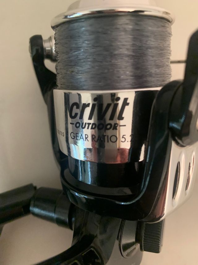 Carrete pesca. CRIVIT