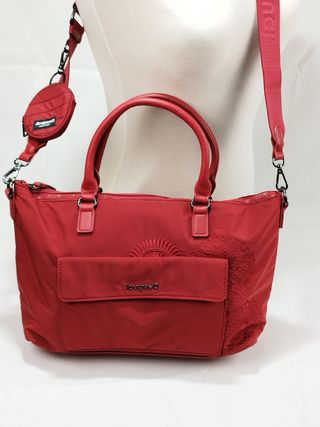 Bolso desigual hombro rojo 