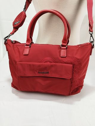 Bolso desigual hombro rojo 