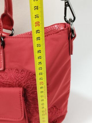 Bolso desigual hombro rojo 