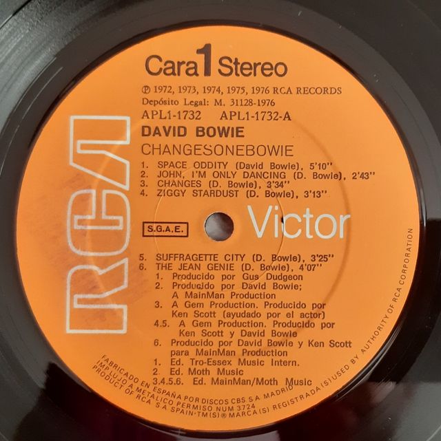 Vinilo David Bowie 1976