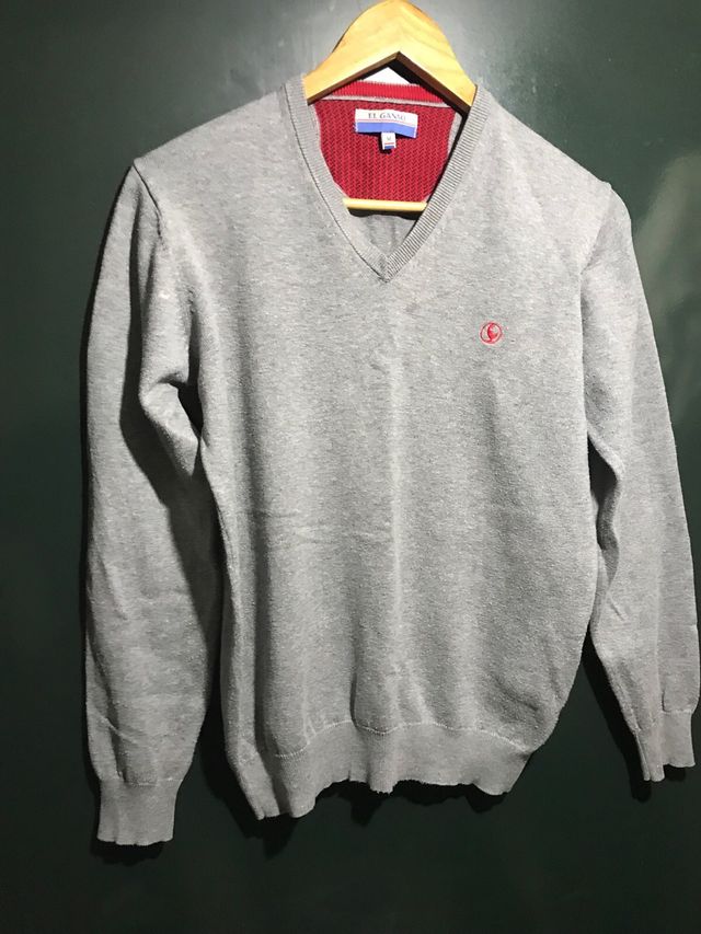 Jersey a pico gris El ganso talla M