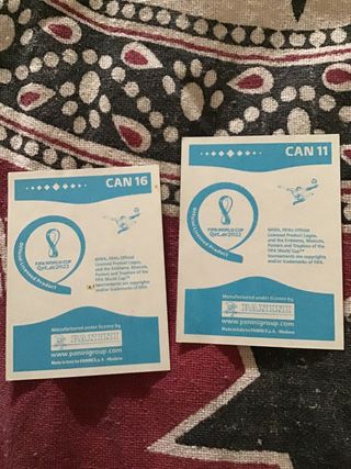 lote dos cromos, selección de canada