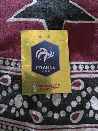 lote dos cromos selección francesa