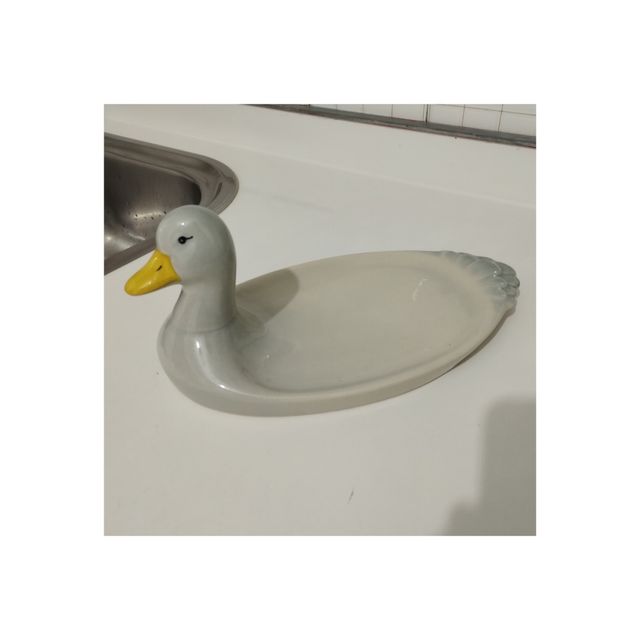 Bandeja cerámica pato jabonera