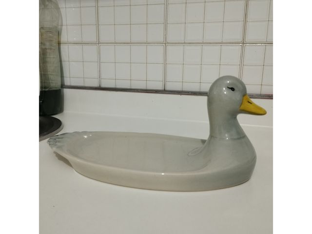 Bandeja cerámica pato jabonera