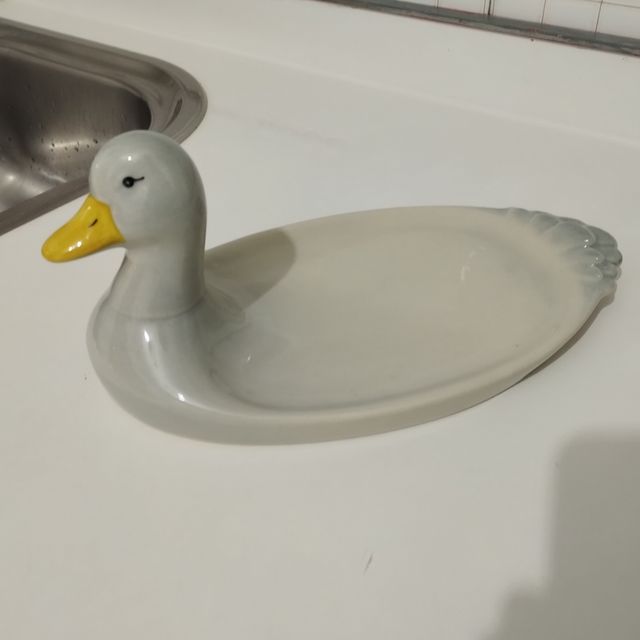 Bandeja cerámica pato jabonera