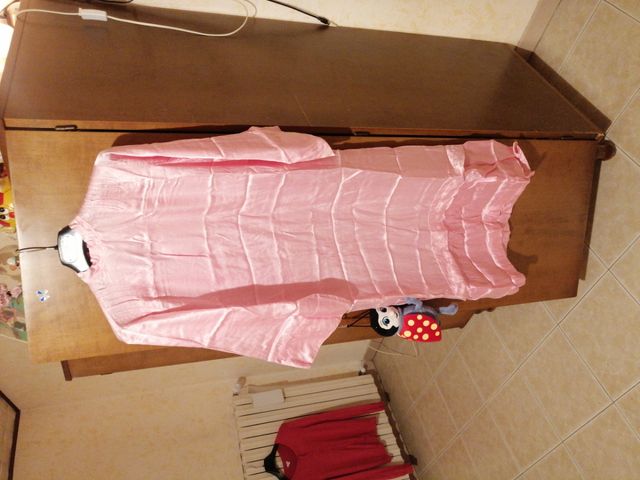 VESTITO - TUNICA DA ANGELO. ROSA . PER SAGGI