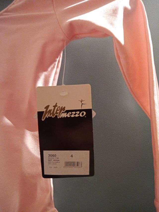 Maillot bailarinas medias de color rosa talla 4