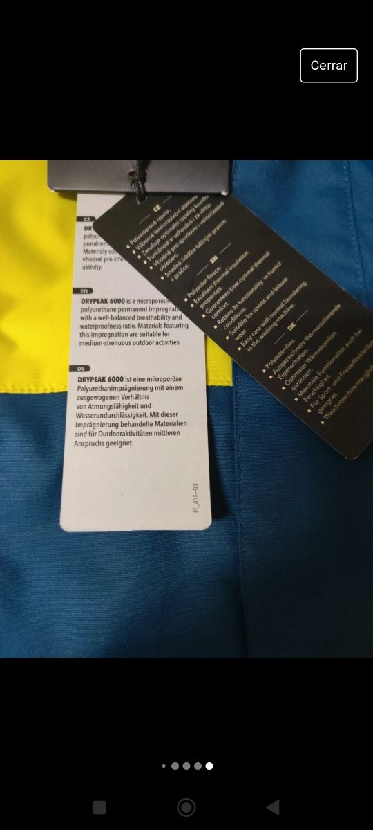 Chaqueta ski Hannah talla 152 nueva