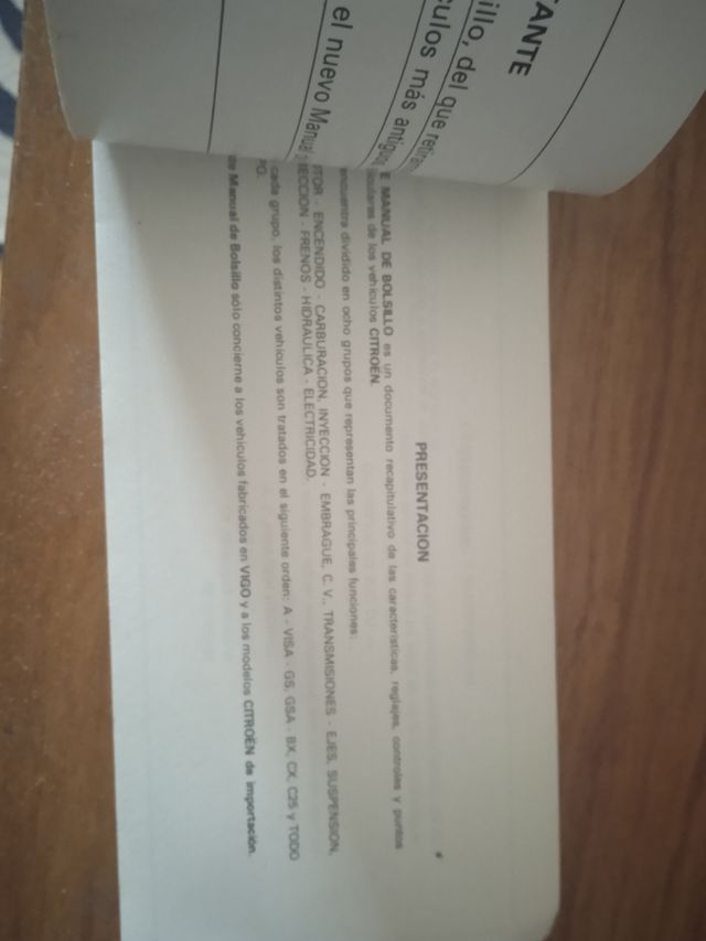 Libro de bolsillo Citroën c25